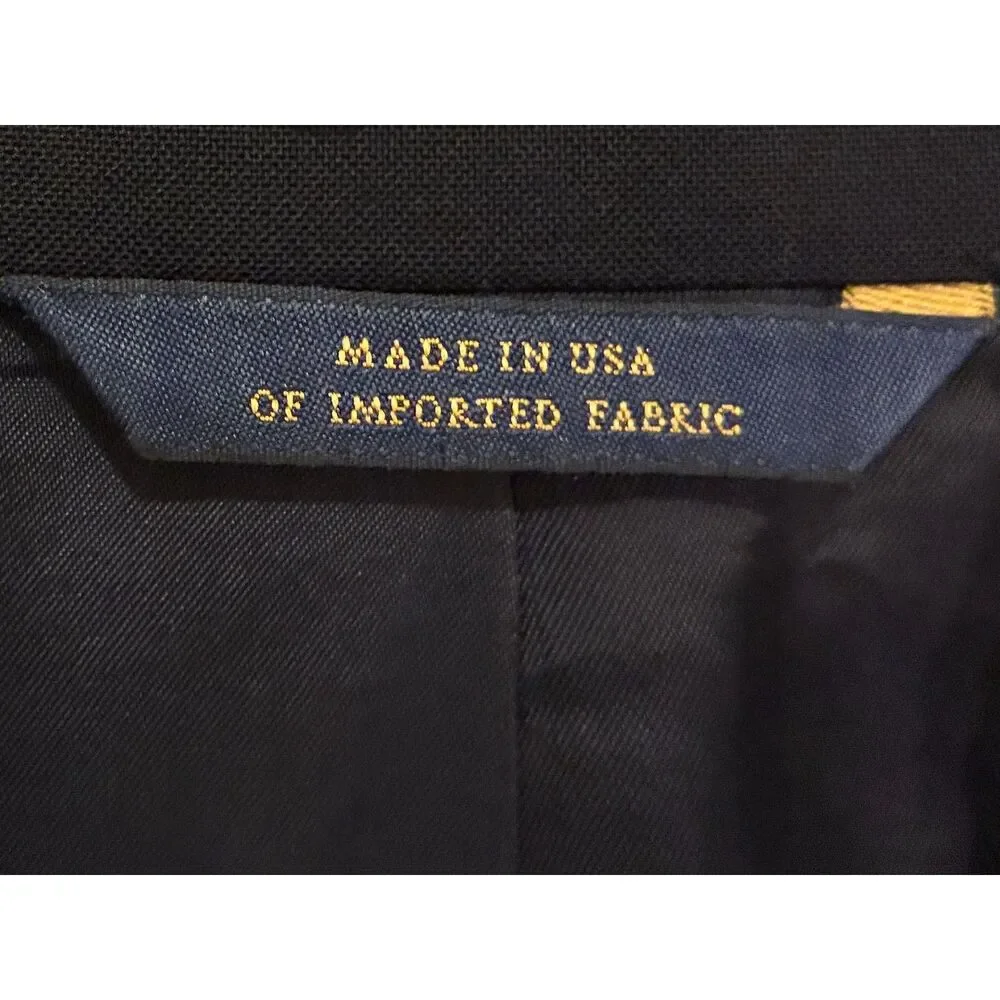 Brooks Brothers 1818 Madison Blue Loro Piana Suit Blazer Jacket   Mens Size 42R